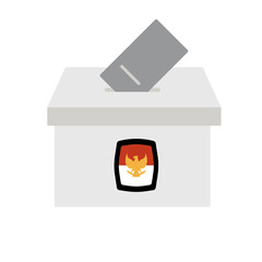 Election ballot box icon