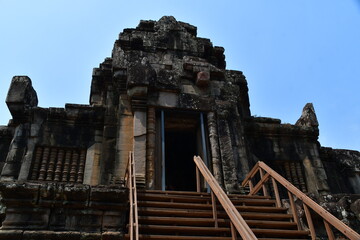 Naklejka premium カンボジア シェムリアップ遺跡群 タ・ケウ