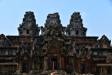 Naklejka premium カンボジア シェムリアップ遺跡群 タ・ケウ