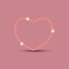 Valentine's Day card with heart.