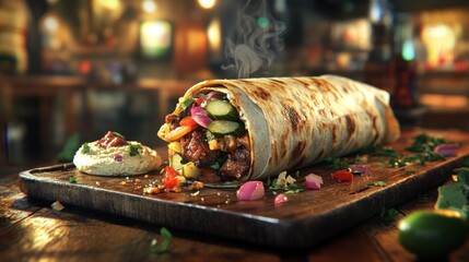Deliciously wrapped meal