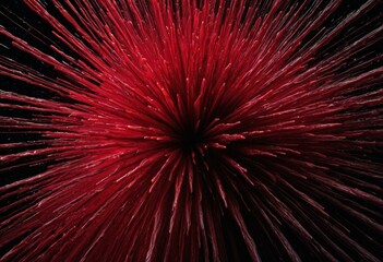 Close-up of Red and Black Swirling Abstract Texture