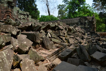 Obraz premium カンボジア シェムリアップ遺跡群 タ・プローム 