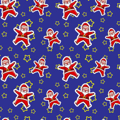 merry christmas background patter vector illustration 01
