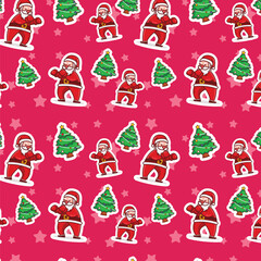 merry christmas background patter vector illustration 09