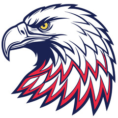 American bald eagle vector illustration