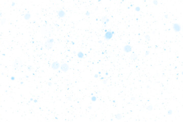 Realistic Snowfall Overlay Texture, Winter Snow Particles, Blizzard and Bokeh Flakes Background. Transparent Effect, Isolated PNG Element