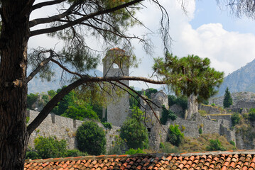 Stari Bar in Montenegro. Remains of medieval town of Bar