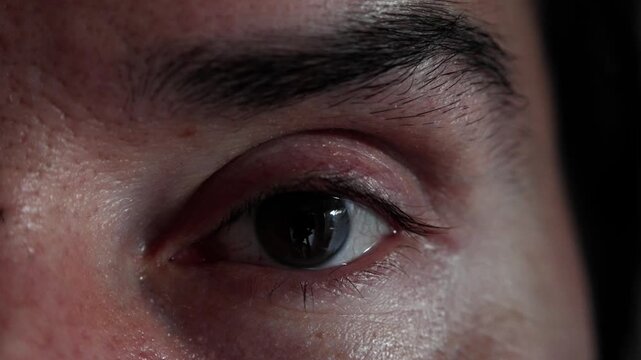 Exhausted Gaze In Striking Photo, Powerful Depiction Of Fatigue Through Expressive And Exhausted Eyes, Vivid Photographic Portrayal Capturing Emotional Heaviness Of Wearied And Drained Eye
