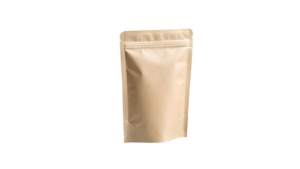 Kraft Paper Stand-Up Pouch with Zipper Seal - Food and Product Packaging