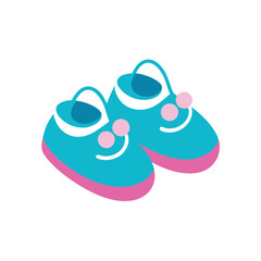 baby shoes vector clip art for web and graphic design
