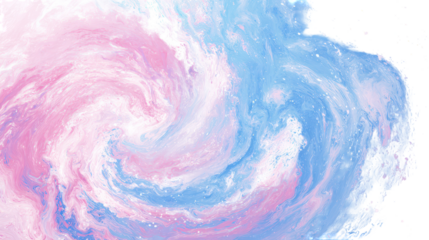 Bright blue and magenta smoke swirls high resolution on transparent background