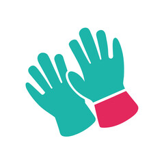 Obraz premium vector clip art laundry gloves on white background for web and graphic design