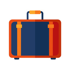 vector clip art luggage suitcase on white background for web and graphic design