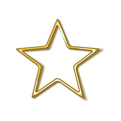 Golden star button