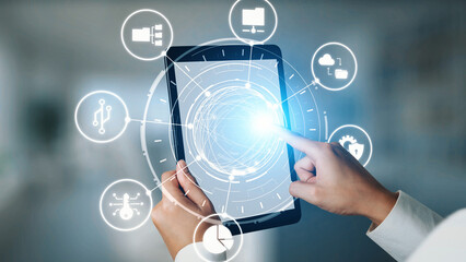 Concept of managing online folders with digital file organization, cloud storage, and secure sharing. Online folders improve workflow, online folders ensure access control. Gist