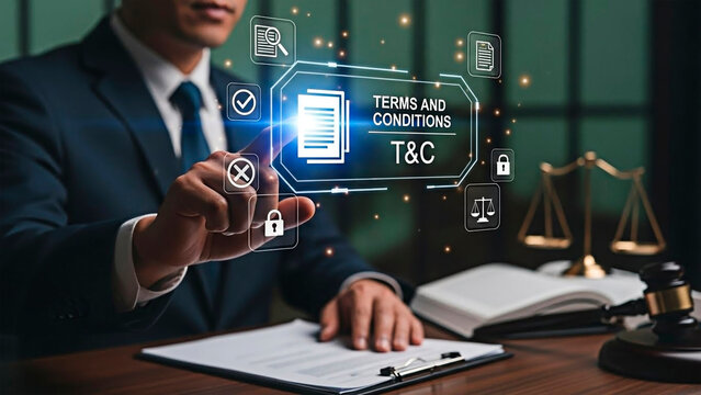 A legal concept of Terms and Conditions for business regulation.