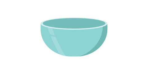 Blue Bowl. Bowl on white background. bowl vector.