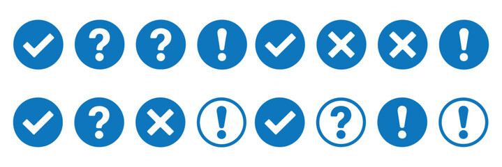 Check Mark Icons in Circle &ndash; Editable Stroke Tick Symbol Set. Vector