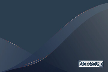 Elegant Dark Abstract Waves Background