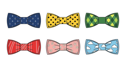 Colorful Bow Ties Collection with Diverse Patterns