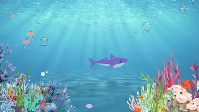 tropical fish in the water