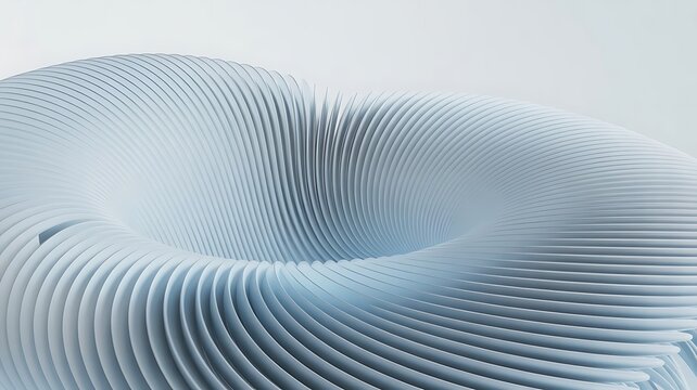 Abstract three dimensional surface composed of fine vertical white and light blue cylindrical structures forming a gentle wave pattern