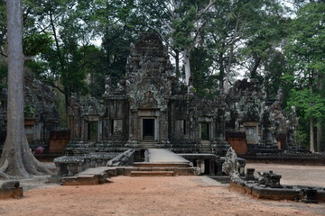 Fototapeta premium カンボジア シェムリアップ遺跡群 チャウ・サイ・テヴォーダ