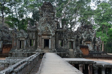 Naklejka premium カンボジア シェムリアップ遺跡群 チャウ・サイ・テヴォーダ