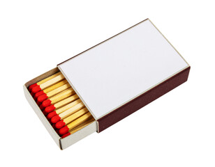 Open box of matches