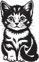 Obraz premium Artistic illustration of a cat in vibrant colors