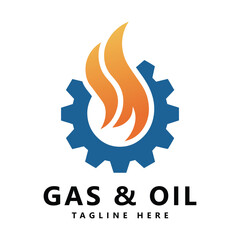Oil and gas logo vector