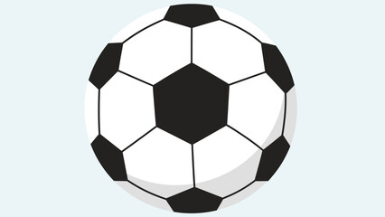 Obraz premium Soccer Ball: A close-up shot of a classic soccer ball, showcasing its iconic black and white pentagonal panels, the very emblem of the beautiful game.