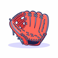 An illustration of a traditional baseball glove, showcasing fine craftsmanship and vibrant color, representing the spirit of sportsmanship and outdoor recreation.