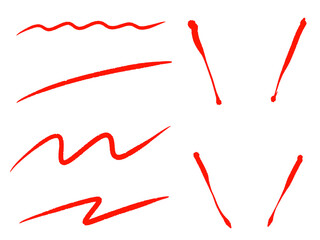 ペンで書いた手書きマーカー イラスト 線画 素材