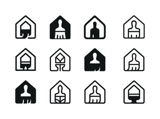 Fototapeta premium DIY Logo Variations. DIY projects. Icon set. Set Logo of DIY pro