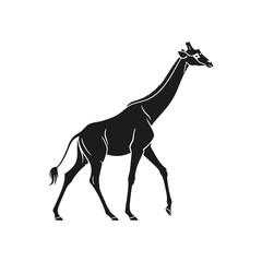 Free Peak Walking Giraffe Silhouette