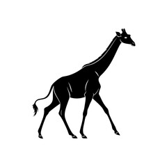 Giraffe Silhouette Vector Illustration