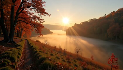 sunrise in the mountains