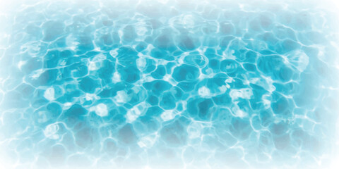 Calm pool water under sunlight