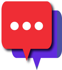 Modern Communication Web Icon Set Featuring Chat Message Bubbles, Dialog Symbols, SMS Alerts, Notifications, and Group Chat Conversation Elements in Shadow effect