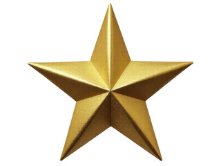 Obraz premium Simple illustration of a single gold star on a white background. transparent background
