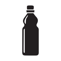 Vector illustration of a water bottle on a white background