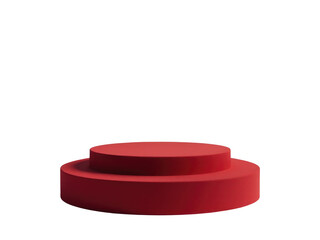 A simple red platform on a clean white background, suitable for use as a placeholder or in designs where a bold accent color is needed. transparent background