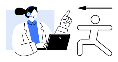 Remote assistance. A professional customer support agent assisting with communication and guidance s remote assistance for digital technology, customer service solutions, and virtual troubleshooting