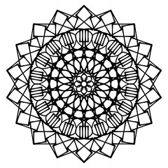 Obraz premium Adult Mandala Colouring Book No.8 .Madala coloring book for adults focused on stress relief and mindful creativeity