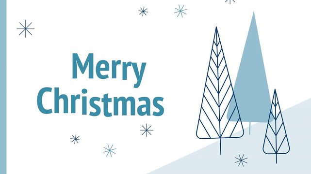 Merry Christmas and Happy New Year Animation only with SFX, 4K, royalty free sounds