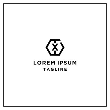 tx or xt hexagon logo