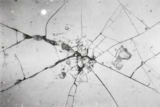 This shows cracks and lines on a surface observed in a laboratory setting during a scientific study