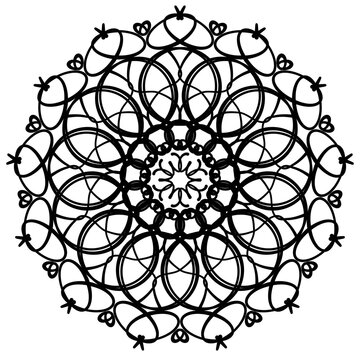 Adult Mandala Colouring Book No.5 .Madala coloring book for adults focused on stress relief and mindful creativeity